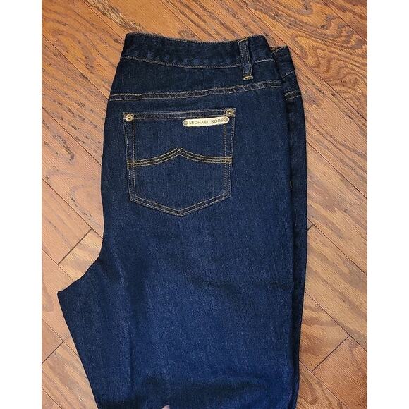 Michael Kors Womens Size 18W Blue Wide Leg Denim Jeans - Picture 10 of 14